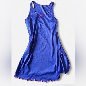 Blue Sleeveless Slip Dress